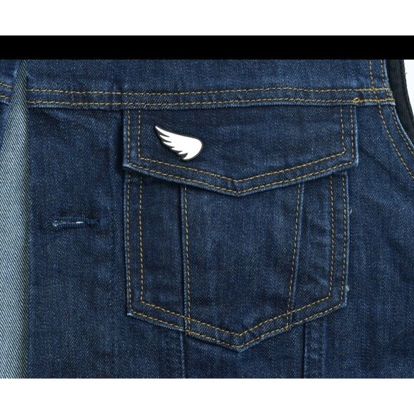 Saint Unbreakable Denim Vest -M- Cotton-Dyneema Blend Blue SA1NT Motorcycle - Picture 9 of 10